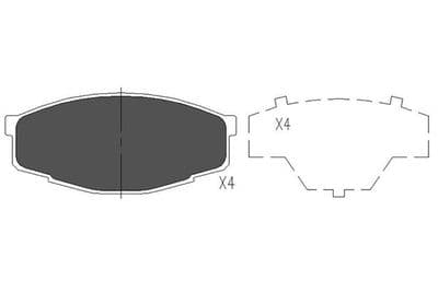 Juego de balatas de freno Kavo Parts KBP-9032