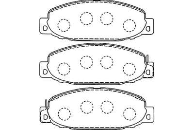 Juego de balatas de freno Kavo Parts KBP-5553