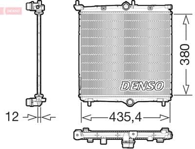 Radiador, refrigeración del motor DENSO DRM21105