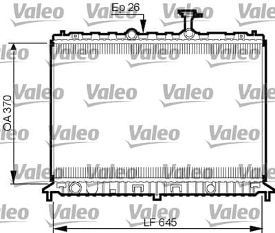 Radiador, refrigeración del motor VALEO 735501