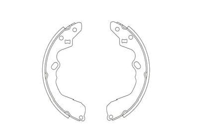Juego de zapatas de frenos Kavo Parts BS-4412