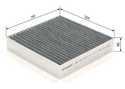 Filtro, aire del interior BOSCH 1 987 432 378