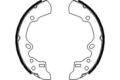 Juego de zapatas de frenos Kavo Parts KBS-5419