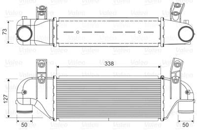 Radiador de aire de admisión VALEO 817888