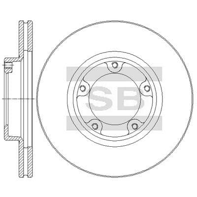 Disco de freno Hi-Q SD4948