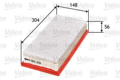 Filtro de aire VALEO 585294