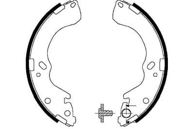 Juego de zapatas de frenos Kavo Parts KBS-5421
