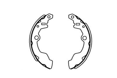 Juego de zapatas de frenos Kavo Parts KBS-8902
