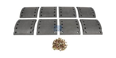 Juego de balatas de freno, freno de tambor DT Spare Parts 10.13000