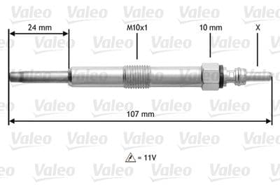 Bujía de precalentamiento VALEO 345165