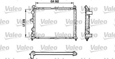 Radiador, refrigeración del motor VALEO 811071