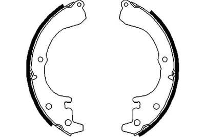 Juego de zapatas de frenos Kavo Parts KBS-9927