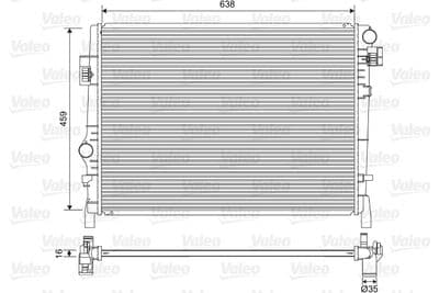 Radiador, refrigeración del motor VALEO 701553