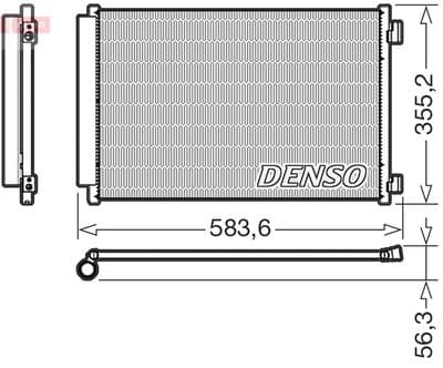 Condensador, aire acondicionado DENSO DCN09146
