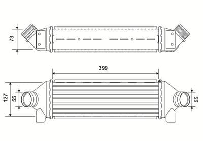 Radiador de aire de admisión VALEO 881554