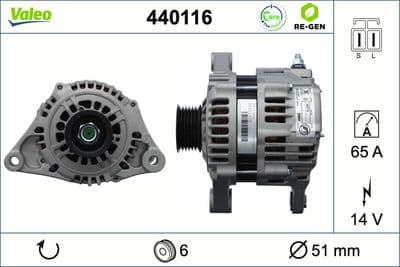 Alternador VALEO 440116
