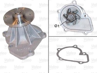 Bomba de agua, refrigeración del motor VALEO 506836