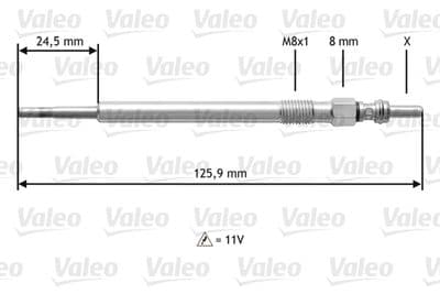 Bujía de precalentamiento VALEO 345164
