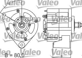 Alternador VALEO 437167