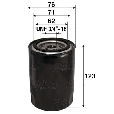 Filtro de aceite VALEO 586038