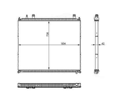 Radiador, refrigeración del motor MAHLE CR 104 000S