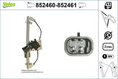 Elevador para ventanas VALEO 852460