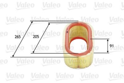 Filtro de aire VALEO 585647