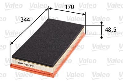Filtro de aire VALEO 585346