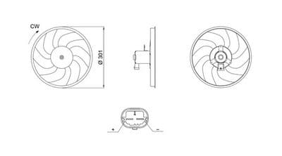 Ventilador, refrigeración del motor MAHLE CFF 709 000S