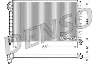 Radiador, refrigeración del motor DENSO DRM09062