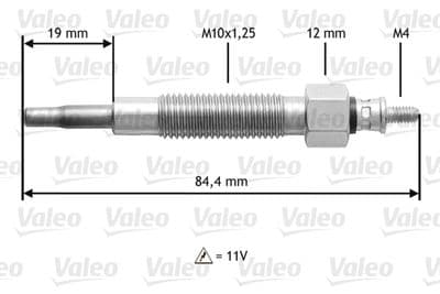 Bujía de precalentamiento VALEO 345145