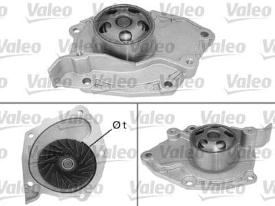Bomba de agua, refrigeración del motor VALEO 526010