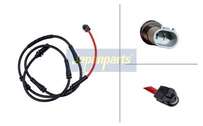 Contacto de aviso, desgaste de balatas de frenos JAPANPARTS BPW-114