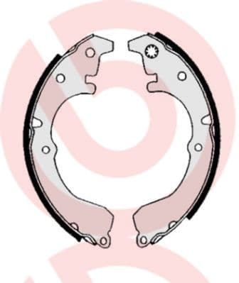 Juego de zapatas de frenos BREMBO S 83 514