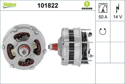 Alternador VALEO 101822
