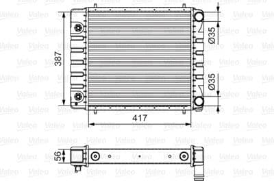 Radiador, refrigeración del motor VALEO 701546