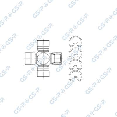 Junta, árbol cardán GSP UJ900227