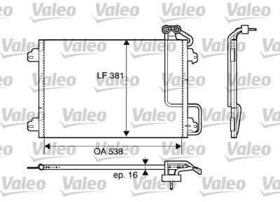 Condensador, aire acondicionado VALEO 817509