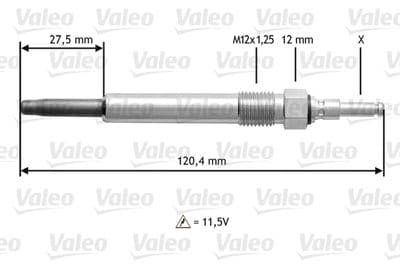 Bujía de precalentamiento VALEO 345146