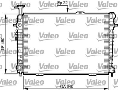 Radiador, refrigeración del motor VALEO 735542