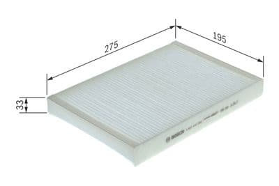 Filtro, aire del interior BOSCH 1 987 432 205