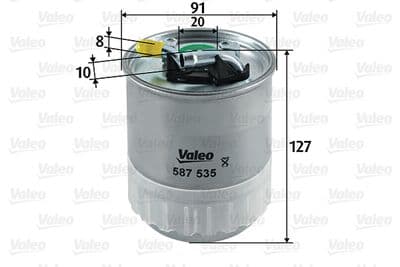 Filtro combustible VALEO 587535