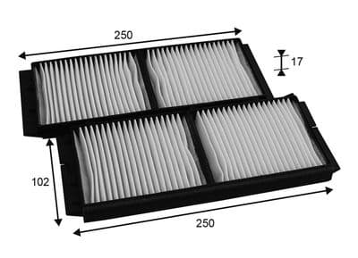 Filtro, aire del interior VALEO 715726