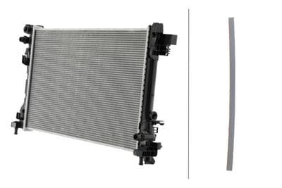 Radiador, refrigeración del motor HELLA 8MK 366 308-131
