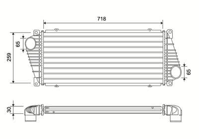 Radiador de aire de admisión VALEO 822937