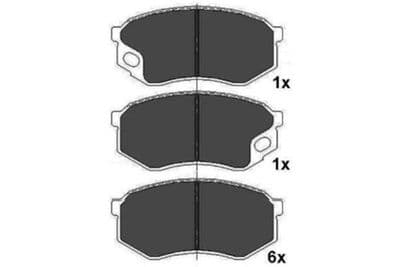 Juego de balatas de freno Kavo Parts KBP-5544