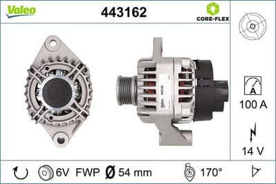Alternador VALEO 443162
