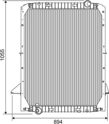 Radiador, refrigeración del motor VALEO 730965