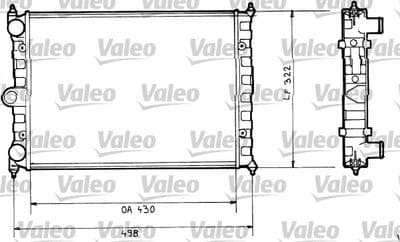 Radiador, refrigeración del motor VALEO 816703