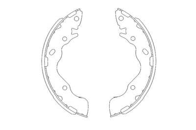 Juego de zapatas de frenos Kavo Parts KBS-3402